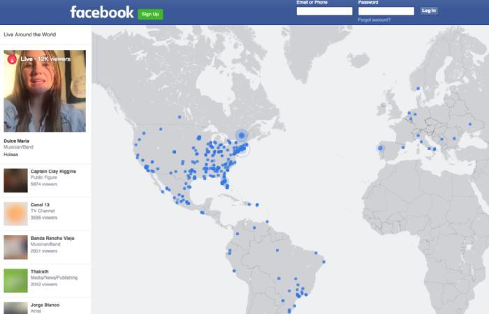  Facebook canlı yayım xəritəsi açıldı !