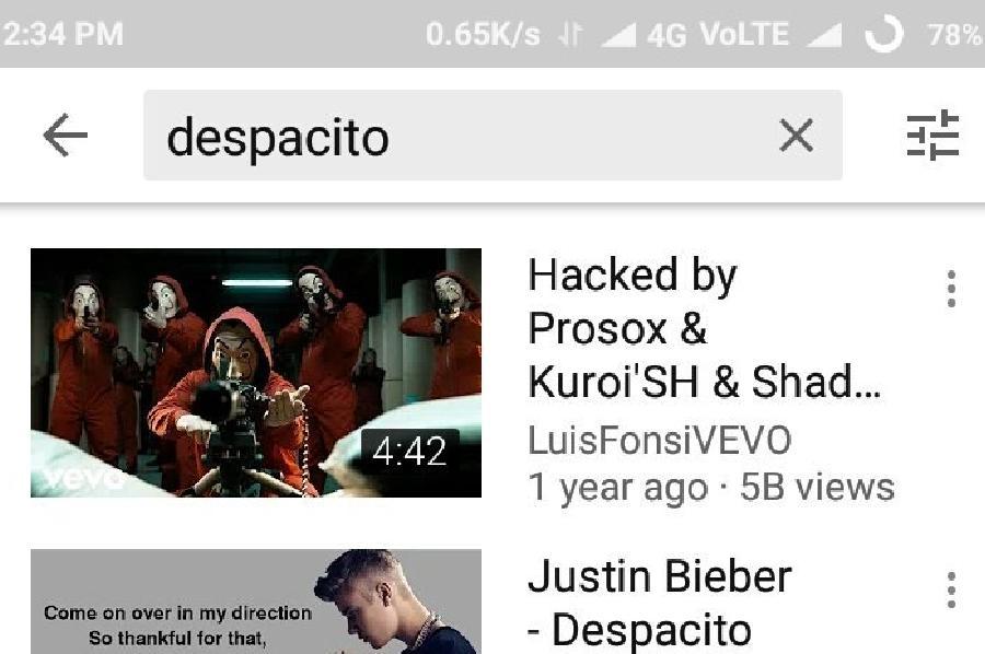 YouTube videoları hack edildi, Despacito videosu silindi! [YENILƏNİB]