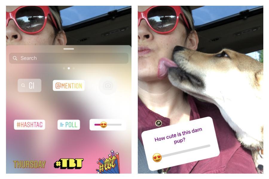 Instagram hekayələrinə yeni emoji anket xüsusiyyəti gəldi