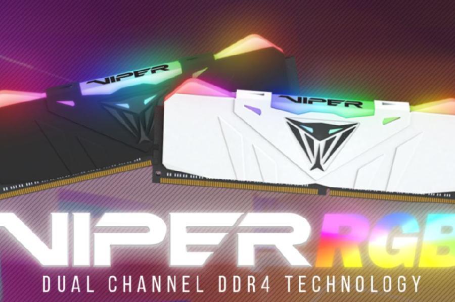 Patriot markasından Viper RGB DDR4 ramları.