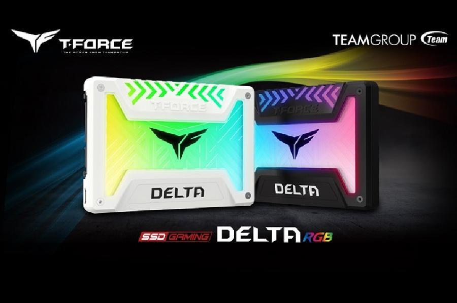 RGB işıqlandırmaya sahib T-Force Delta SSD.